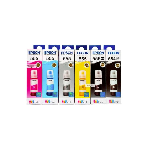 Juego Tinta 555 EPSON (6 pack) Original