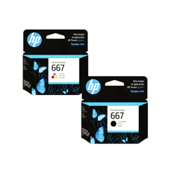 Tinta Duo Negro y Color HP 667 Rend. Normal